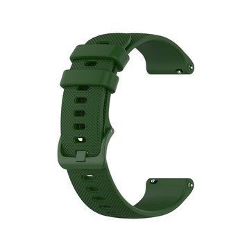 Ремешок для наручных часов силиконовый зеленый 22 мм со шпильками 1111363353425 фото