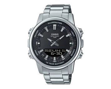 Чоловічий годинник CASIO AMW-880D-1AVDF з батареєю на 10 років та чорним циферблатом 104854274 фото