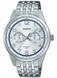 Мужские часы CASIO MTP-E340D-7A серебристый с хронографом серебристый циферблат и арабские цифры MTP-E340D-7A фото 1