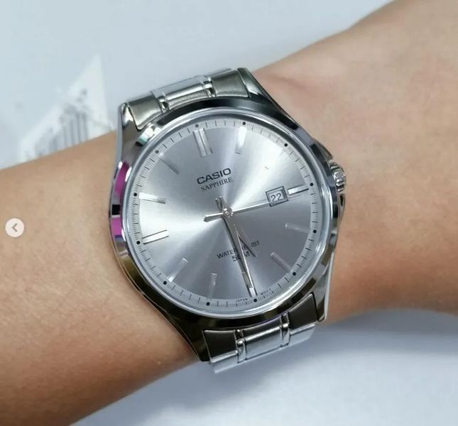 Мужские часы CASIO MTS-115D-8A сапфировое стекло WR 50 MTS-115D-8A фото