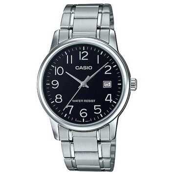 Чоловічий годинник CASIO MTP-V002D-1BUDF сріблясті з арабськими цифрами 104524161 фото