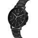 Чоловічий годинник CASIO MTP-E321B-1A Total Black класичний в чорному корпусі з хронографом MTP-E321B-1A фото 3