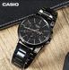 Чоловічий годинник CASIO MTP-E321B-1A Total Black класичний в чорному корпусі з хронографом MTP-E321B-1A фото 5