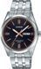 Мужские часы CASIO MTP-1335D-1A2VDF серебристые с черным циферблатом и датой 104180298 фото 1