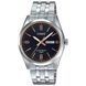 Мужские часы CASIO MTP-1335D-1A2VDF серебристые с черным циферблатом и датой 104180298 фото 1