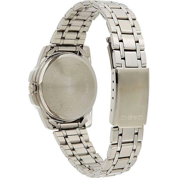Женские часы Casio LTP-1314D-2AVDF серебристые с голубым циферблатом и цифрами LTP-1314D-2AVDF фото