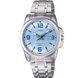 Женские часы Casio LTP-1314D-2AVDF серебристые с голубым циферблатом и цифрами LTP-1314D-2AVDF фото 1