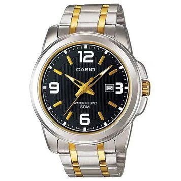 Чоловічий годинник комбінований CASIO MTP-1314SG-1A масивний з арабськими цифрами 113882147 фото