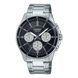 Чоловічий годинник CASIO MTP-1374D-1A3VDF з хронографом та чорним циферблатом 104100512 фото 1