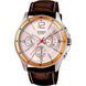 Мужские часы CASIO MTP-1374L-7AVDF с хронографом и серебристым циферблатом на кожаном ремешке 1041362963432 фото 1