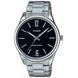 Чоловічий годинник CASIO MTP-V005D-1BUDF сріблястий з чорним циферблатом 104524165 фото 1