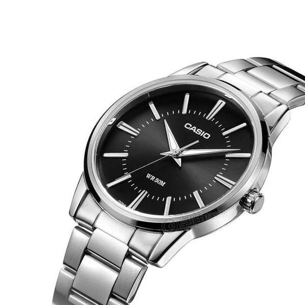 Женские часы CASIO LTP-1303D-1AVDF серебристые с черным циферблатом 104831481 фото