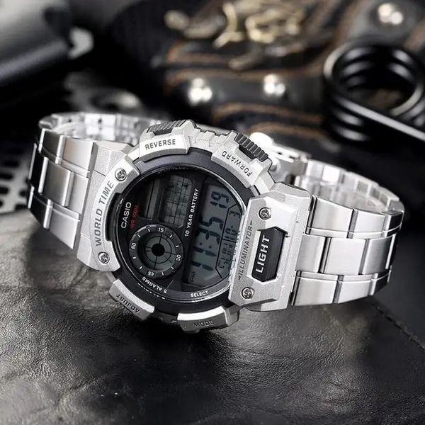 Мужские часы CASIO AE-1400WHD-1AVEF с батареей на 10 лет AE-1400WHD-1AVEF фото