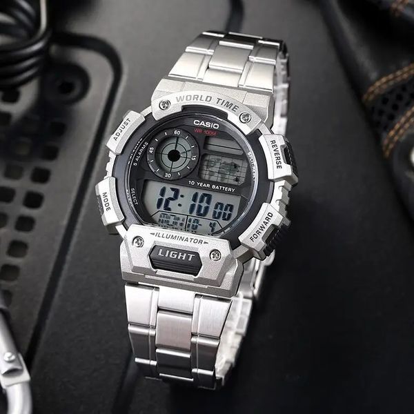 Мужские часы CASIO AE-1400WHD-1AVEF с батареей на 10 лет AE-1400WHD-1AVEF фото
