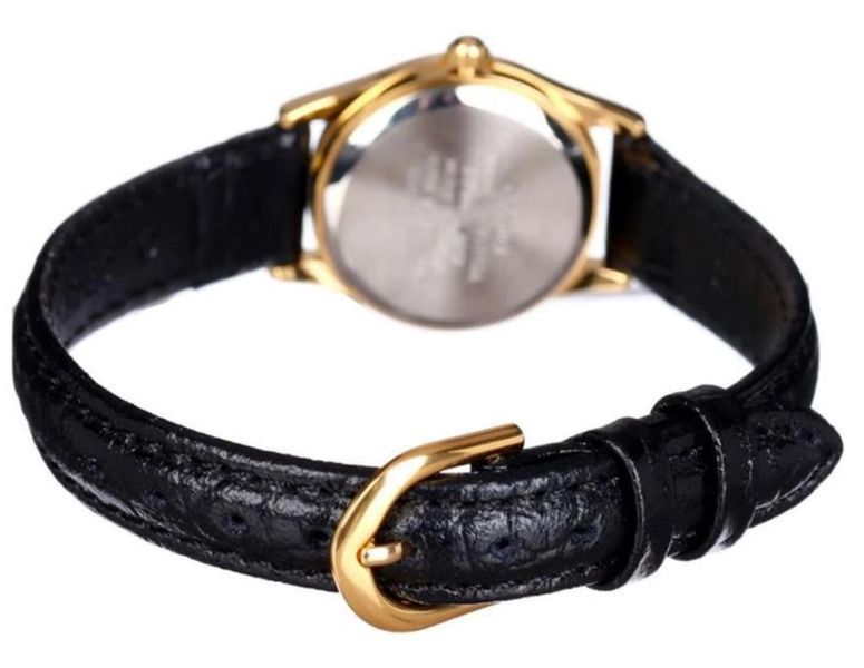 Женские часы Casio LTP-1094Q-7B2 золотистые с цифрами на кожаном ремешке 113882990 фото