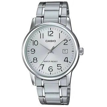 Чоловічий годинник CASIO MTP-V002D-7B сріблястий з арабськими цифрами 113882123 фото