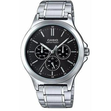 Чоловічий годинник CASIO MTP-V300D-1A класичний сріблястий з хронографом MTP-V300D-1A фото