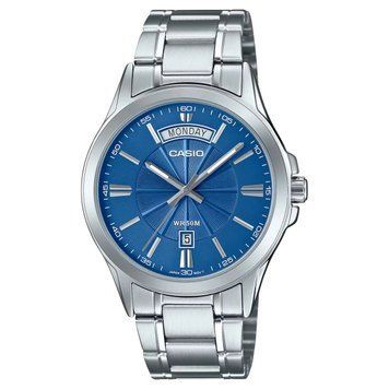 Чоловічий годинник CASIO MTP-1381D-2A Data Day з синім циферблатом 66104180176 фото