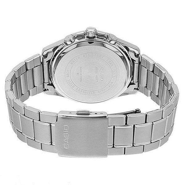 Мужские часы CASIO MTP-1375D-2A1VDF с хронографом и серебристым циферблатом 104100579 фото