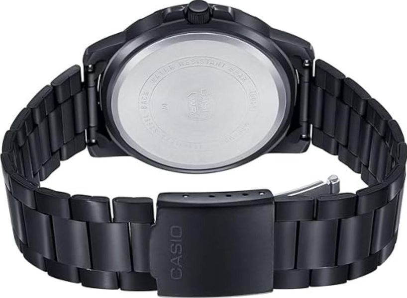 Чоловічий годинник CASIO MTP-VD01B-1BVUDF Total Black класичний в чорному корпусі 104180270 фото