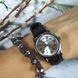 Женские часы CASIO LTP-V001L-7BUDF серебристые с серебристым циферблатом на кожаном ремешке LTP-V001L-7BUDF фото 2