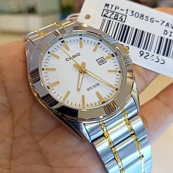 Чоловічий годинник CASIO MTP-1308SG-7A масивний комбінований WR 50 MTP-1308SG-7A фото