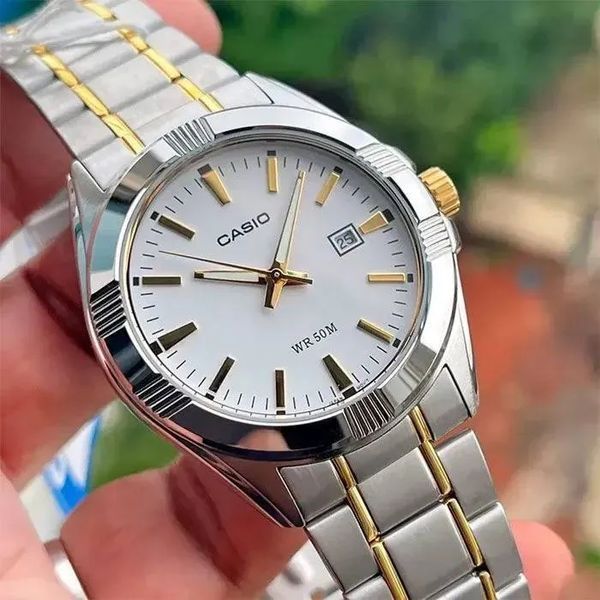 Чоловічий годинник CASIO MTP-1308SG-7A масивний комбінований WR 50 MTP-1308SG-7A фото