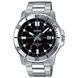 Чоловічий годинник CASIO MTP-VD01D-1EVUDF сріблясті масивні wr 50 m з чорним циферблатом 104643131 фото 1