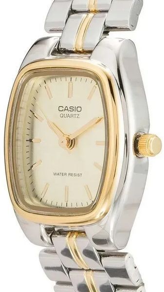 Жіночий годинник CASIO LTP-1169G-9A прямокутний комбінований LTP-1169G-9A фото