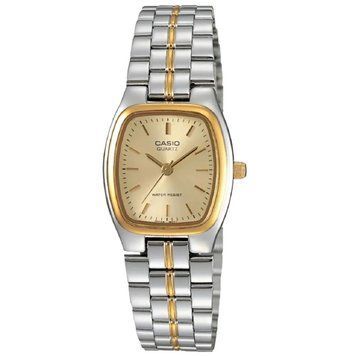 Жіночий годинник CASIO LTP-1169G-9A прямокутний комбінований LTP-1169G-9A фото
