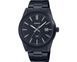 Чоловічий годинник CASIO MTP-VD03B-1AUDF Total Black класичний в чорному корпусі з шахматним циферблатом 104138925 фото 1